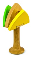 Green Tones - Triangle Castanet with Handle
