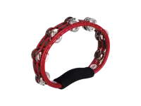 Traditional Hand ABS Tambourine - Steel - Red