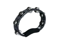 Traditional Hand ABS Tambourine - Steel - Black
