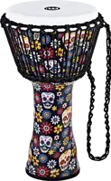 10" Rope Tuned Djembe - Day Of The Dead - Synth.