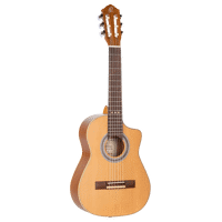 Guitar "Requinto Series" 4/4 - Pro Acoustic-Electric - Medium Neck - Natural Solid Cedar