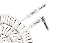 Retro Coiled Cable - Straight/Straight - White