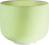 Emerald Crystal Singing Bowl 10" - F - 432Hz
