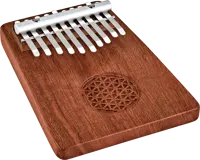 Solid Kalimba - 10-Notes - Flower of Life