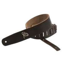 Guitar Suede Leather Strap - Patina Bronze