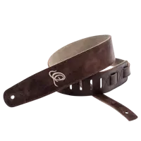 Guitar Suede Leather Strap - Peat