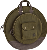 Waxed Canvas Collection Cymbal Bag - Forest Green