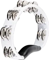Headliner Hand ABS Tambourine - 2 Rows - white