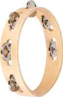 NINO® 8” Wood Tambourine - 1 Row
