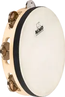 NINO® 8” Headed Wood Tambourine - 1 Row