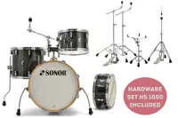 AQX Jazz Shell Set - Black Midnight Sparkle - BUNDLE