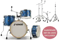 AQX Jazz Shell Set - Blue Ocean Sparkle - BUNDLE