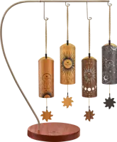 Cosmic Bamboo Chime Set - 4 pcs. - Stand