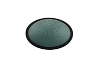 Compact Steel Tongue Drum - B Minor 432 Hz - Dark Green