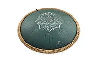 Octave Steel Tongue Drum - F Major 432 Hz - Dark Green
